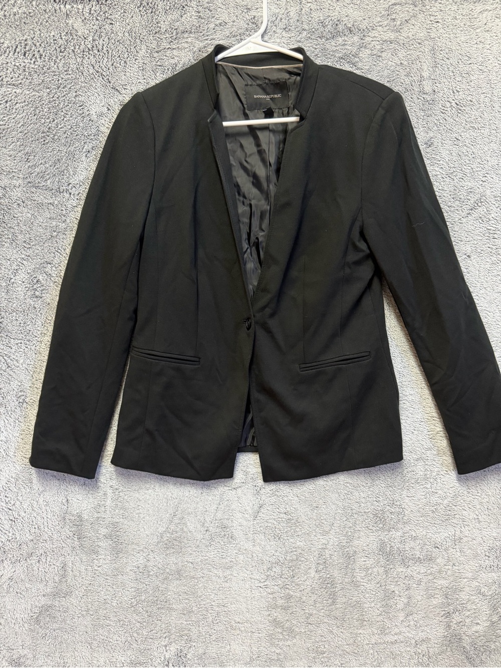 Banana republic size 6 Women's Black Sleek Open-Front Blazer